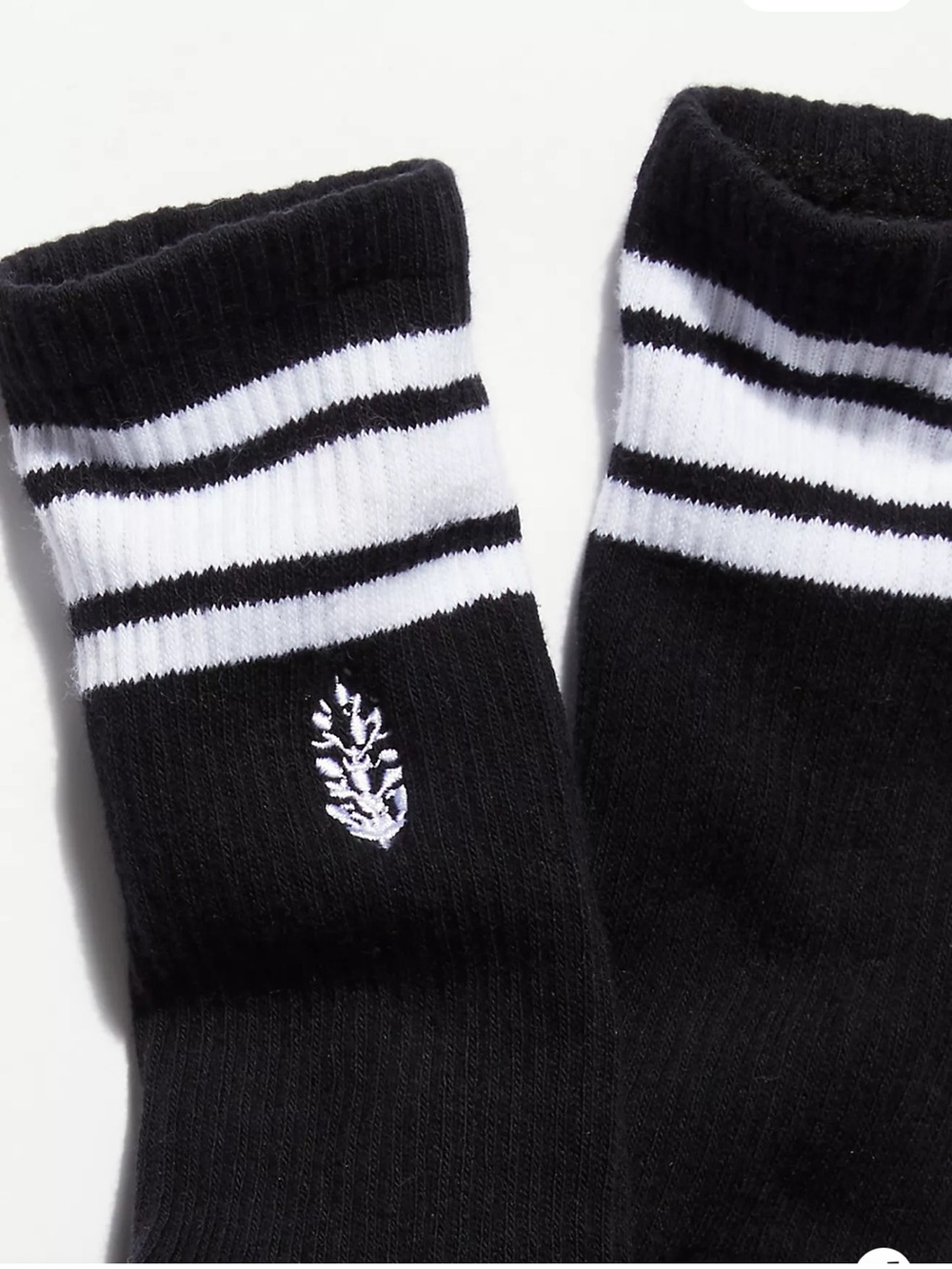 Free people Movement Logo Stripe Tube Socks new black